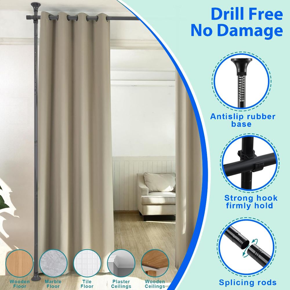 Room Divider Curtain Rod